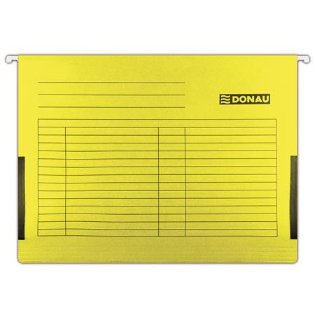 DONAU Függőmappa, oldalvédelemmel, karton, A4, DONAU, sárga