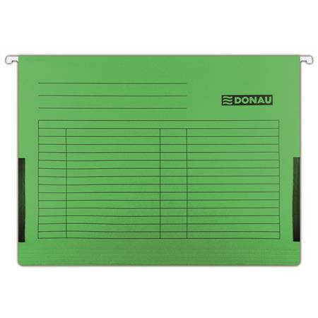 DONAU Függőmappa, oldalvédelemmel, karton, A4, DONAU, zöld
