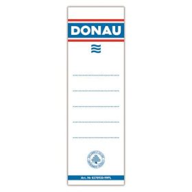   DONAU Cserecímke, iratrendezőhöz, öntapadó, 54x153 mm, DONAU, fehér