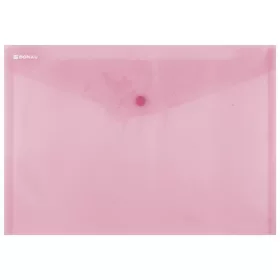 DONAU Irattartó tasak, A4, PP, patentos, DONAU, piros