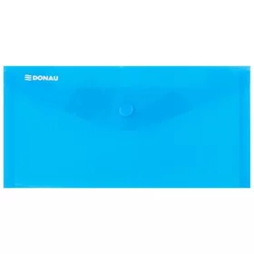 DONAU Irattartó tasak, DL, PP, patentos, DONAU, kék
