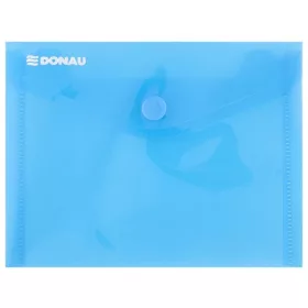 DONAU Irattartó tasak, A6, PP, patentos, DONAU, kék