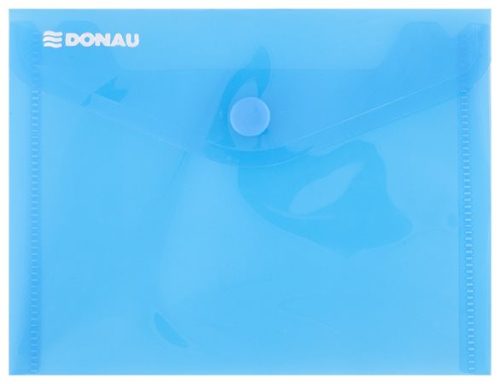 DONAU Irattartó tasak, A6, PP, patentos, DONAU, kék