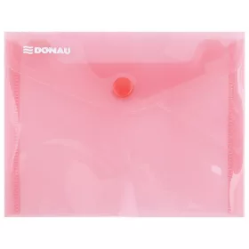DONAU Irattartó tasak, A6, PP, patentos, DONAU, piros