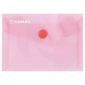 DONAU Irattartó tasak, A7, PP, patentos, DONAU, piros