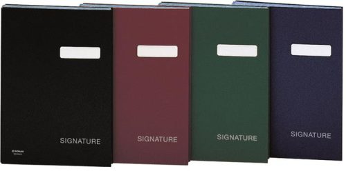 Aláírókönyv A4 20 rekeszes karton DONAU fekete