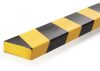 DURABLE Felületvédő profil, DURABLE "S20", sárga-fekete
