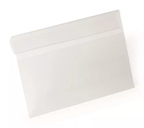 DURABLE Logisztikai zseb, , behajtható, A5, fekvő, DURABLE "HARD COVER", átlátszó