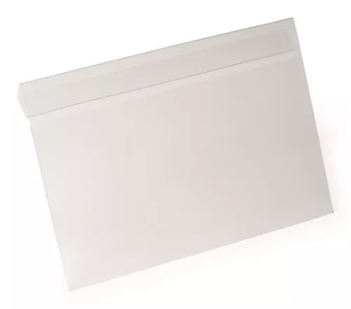 DURABLE Logisztikai zseb, behajtható, A4, fekvő, DURABLE "HARD COVER", átlátszó