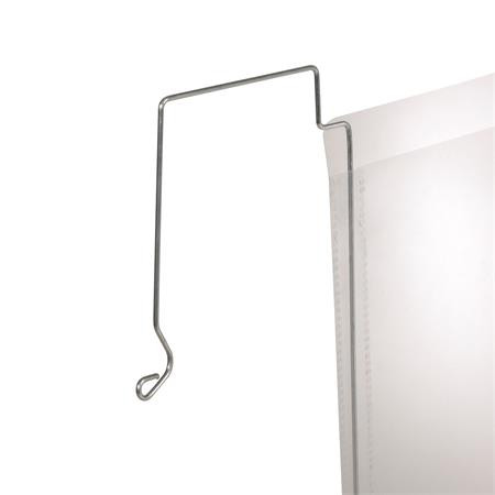 DURABLE Logisztikai zseb, zsebdróttal, A4, fekvő, PP, DURABLE "HARD COVER", átlátszó