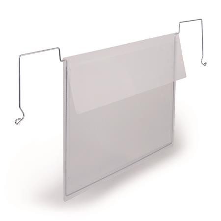 DURABLE Logisztikai zseb, A5, fekvő, DURABLE, dróttal, áttetsző