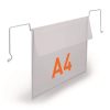 DURABLE Logisztikai zseb, A4, fekvő, DURABLE, dróttal, áttetsző