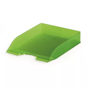   DURABLE Irattálca, műanyag, DURABLE, "Basic", áttetsző zöld