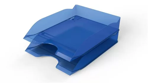 DURABLE Irattálca, műanyag, DURABLE, "Basic", áttetsző kék