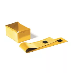  DURABLE Címketartó zseb, raklapláb, 140x65 mm / 90x65 mm, DURABLE , sárga