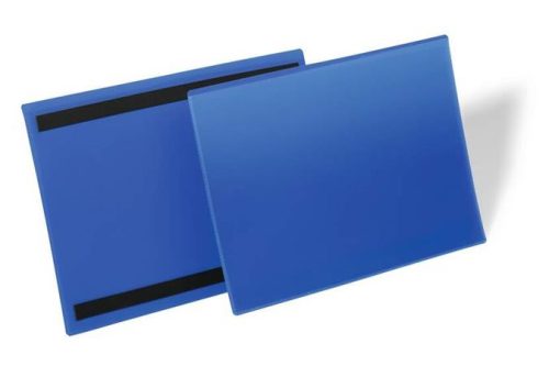 DURABLE Logisztikai zseb, A4, fekvő, DURABLE, mágneses, sötétkék