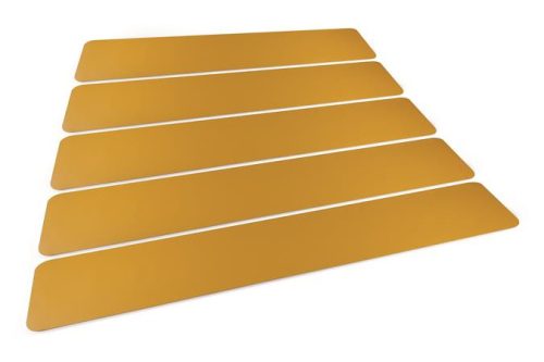 DURABLE Padlójelölő matrica, DURABLE "Gyalogosátkelő", sárga