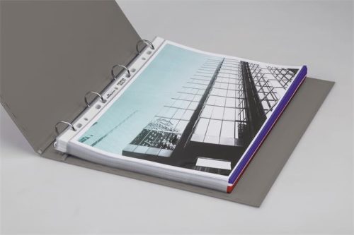 DURABLE Genotherm, lefűzhető, PP, A4, 80 mikron, DURABLE "Prémium", piros