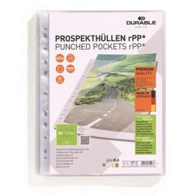   DURABLE Genotherm, lefűzhető, PP, A4, 80 mikron, DURABLE "PREMIUM"