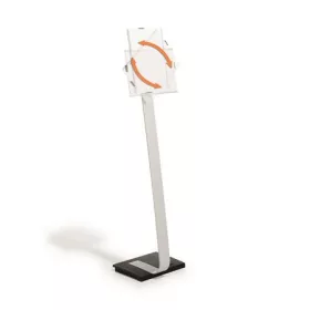   DURABLE Padlóállvány, A4, DURABLE "INFO SIGN", ezüst