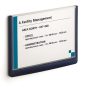DURABLE Információs tábla, 148,5x210 mm, DURABLE "CLICK SIGN", kék
