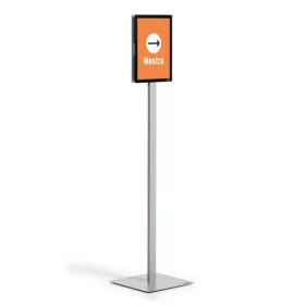   DURABLE Padlóállvány, A4, DURABLE "INFO STAND BASIC", antracit-szürke
