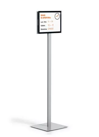 DURABLE Padlóállvány, A4, DURABLE "INFO STAND BASIC", antracit-szürke