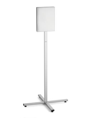 DURABLE Padlóállvány, kültéri, A4, DURABLE "INFO STAND", antracit-szürke