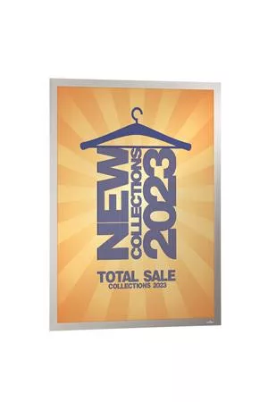 DURABLE Infokeret, A2, DURABLE "DURAFRAME POSTER", ezüst