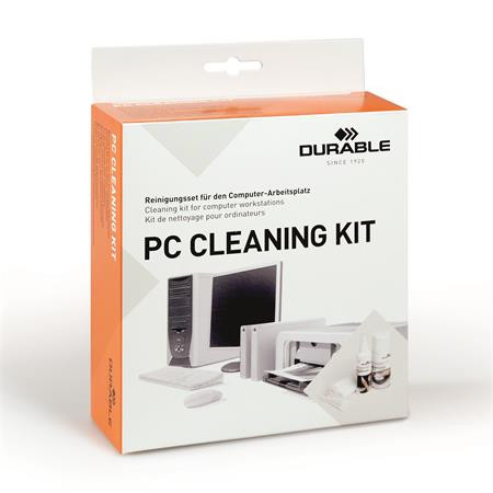 DURABLE Tisztító szett, műanyag felületre, képernyőhöz, DURABLE