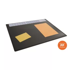   DURABLE Könyökalátét, 650x500 mm, éves naptárral, DURABLE, fekete
