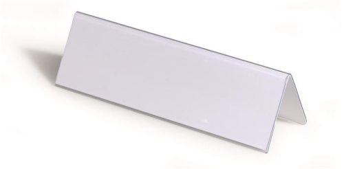 DURABLE Névtábla tartó, asztali, 61/122x210 mm, DURABLE