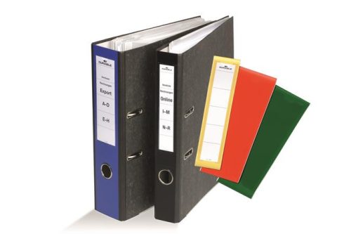 DURABLE Gerinccímke, iratrendezőhöz, öntapadó, 60x390 mm, DURABLE "ORDOFIX®", fekete