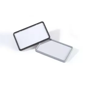 DURABLE Névkitűző, mágnessel, 75x40 mm, DURABLE, fekete