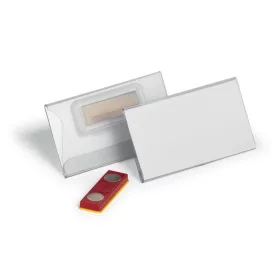   DURABLE Névkitűző, mágnessel, elfordulásgátlóval, 75x40 mm, DURABLE