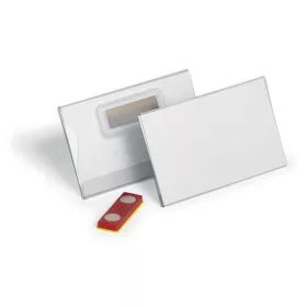   DURABLE Névkitűző, mágnessel, elfordulásgátlóval, 90x54 mm, DURABLE