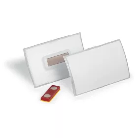   DURABLE Névkitűző, mágnessel, elfordulásgátlóval, 90x54 mm, DURABLE "CLICK FOLD"