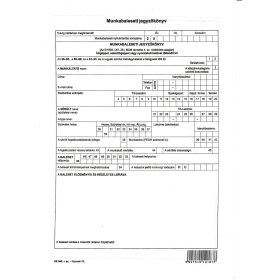 Munkabaleseti jegyzőkönyv 4 oldalas A/4