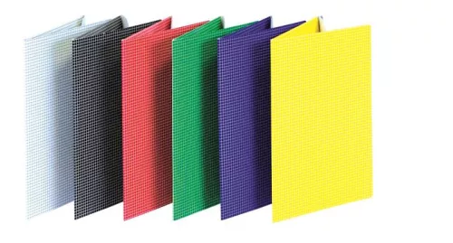 DONAU Gumis mappa, karton, A4, kockás, DONAU, piros