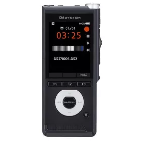   OM SYSTEM Diktafon, digitális, 2GB memória, OM SYSTEM "DS-2700", fekete