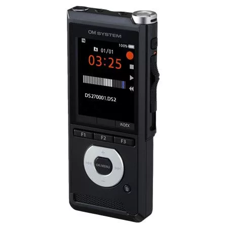OM SYSTEM Diktafon, digitális, 2GB memória, OM SYSTEM "DS-2700", fekete