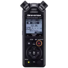   OM SYSTEM Diktafon, digitális, 16 GB memória, OM SYSTEM "LS-P5", fekete