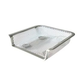   Fémhálós jegyzettömbtartó 8,5x8,5x2cm ezüst UTOLSÓ DARABOK