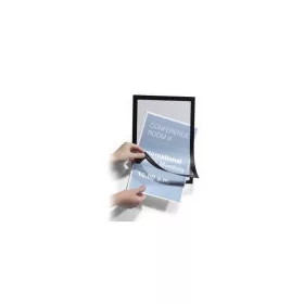   Infókeret A4, mágneses záródás, Durable Duraframe® fekete