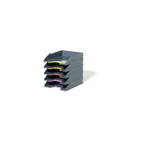   Irattálca műanyag 5 db/szett 770557 Durable Varicolor® antracit