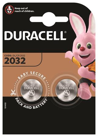 DURACELL Gombelem, CR2032, 2 db, DURACELL