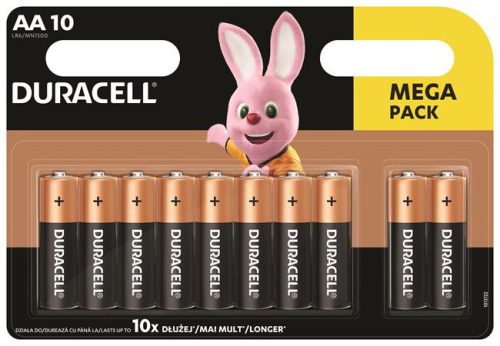 DURACELL Elem, AA ceruza, 10 db, DURACELL "Basic"