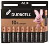 DURACELL Elem, AA ceruza, 18 db, DURACELL "Basic"