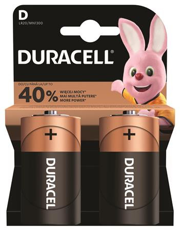 DURACELL Elem, D góliát, 2 db, DURACELL "Basic"