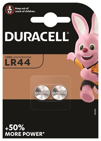 DURACELL Gombelem, LR44, 2 db, DURACELL